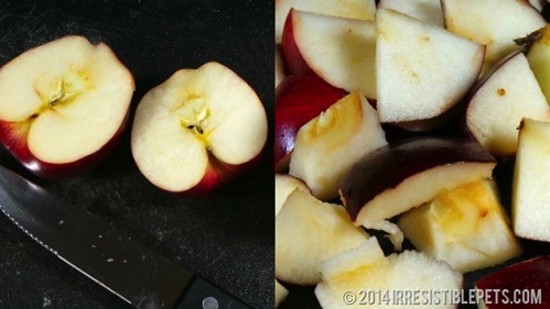 DIY Frozen Apple Dog Treat Recipe Apple Slices thumb